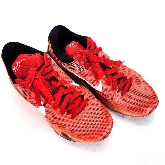 2015 Nike Kobe 10 X MAJORS Hot Lava Crimson Sneaker 705317-616 Mens Size 9 - Picture 1 of 16
